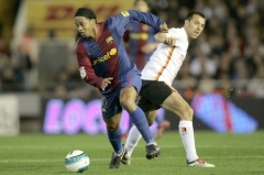 Ani hvězdný Ronaldinho neodvrátil prohru Barcelony